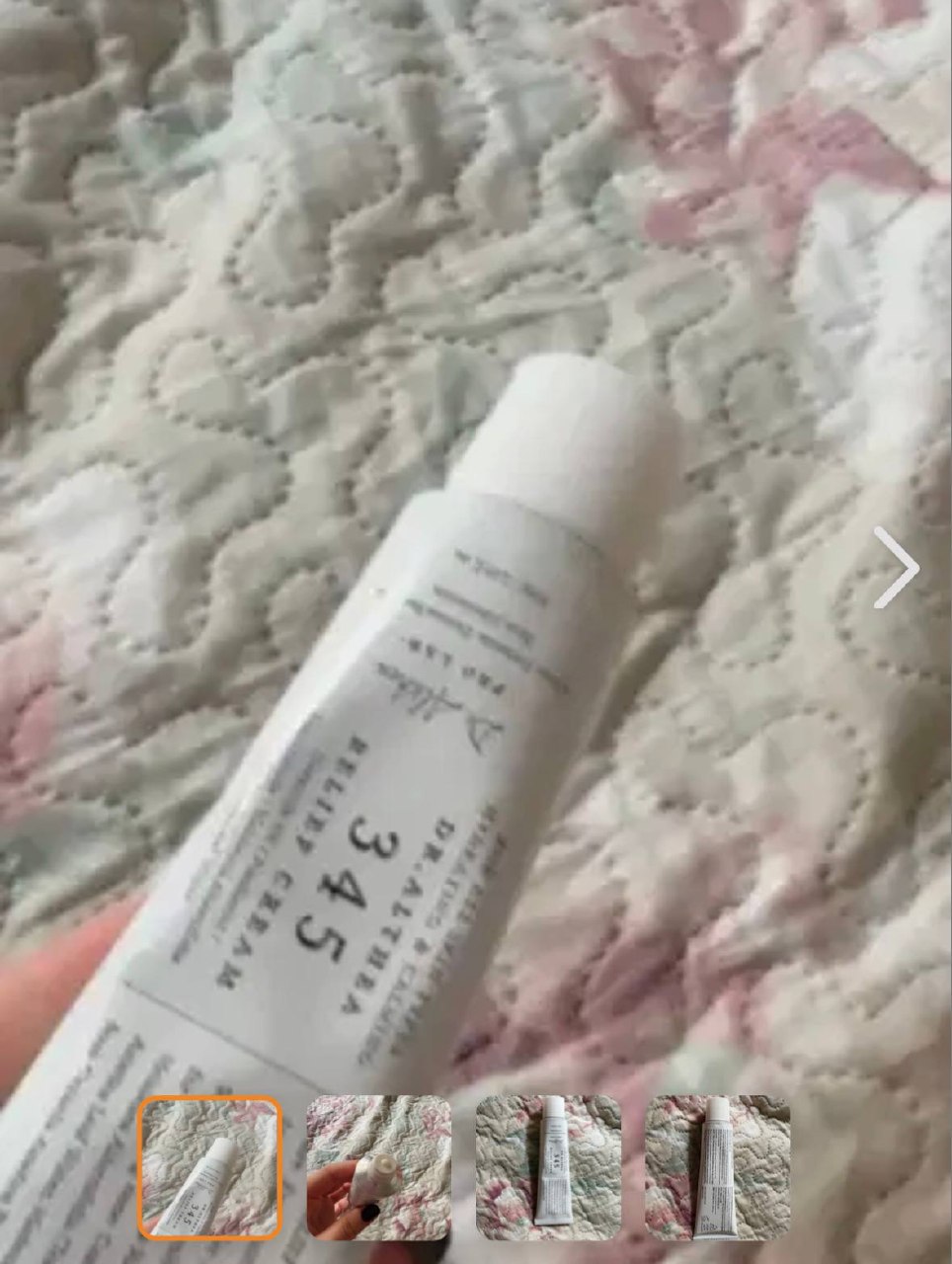 Foto real de cliente Juliana Ferreira, 51 com o 345 Relief Cream