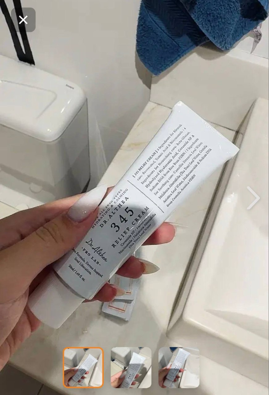 Foto real de cliente Andrea Saraiva, 42 com o 345 Relief Cream